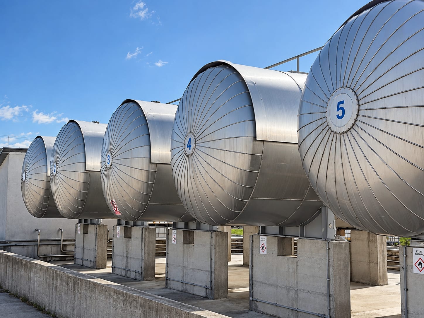 Industrijski spremnici za etilni alkohol